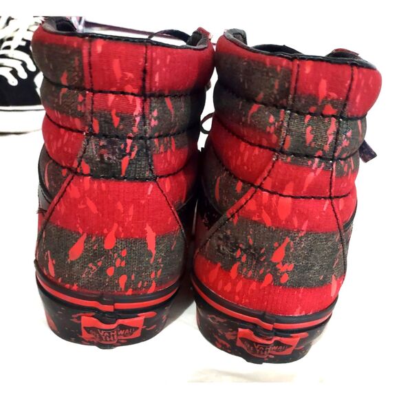 Vans Rare Limited Edition Nightmare On Elm Street Freddy Krueger SK8-Hi Sneakers - Picture 5 of 15